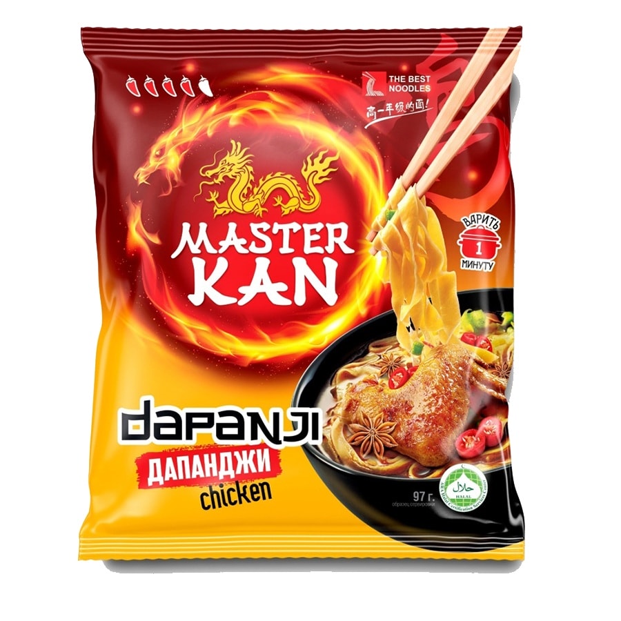 Мастер Кан лапша Dapanji chicken 97 г.